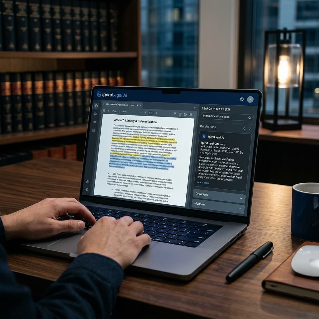 Jurisprudencia al segundo: Cómo IgeraLegal reduce la investigación en despachos